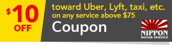 $10 off toward Uber, Lyft, taxi, etc. on any service above $75